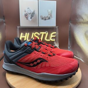 Saucony Mad River TR 2, Scarlet/Shadow, Men’s Sz 14